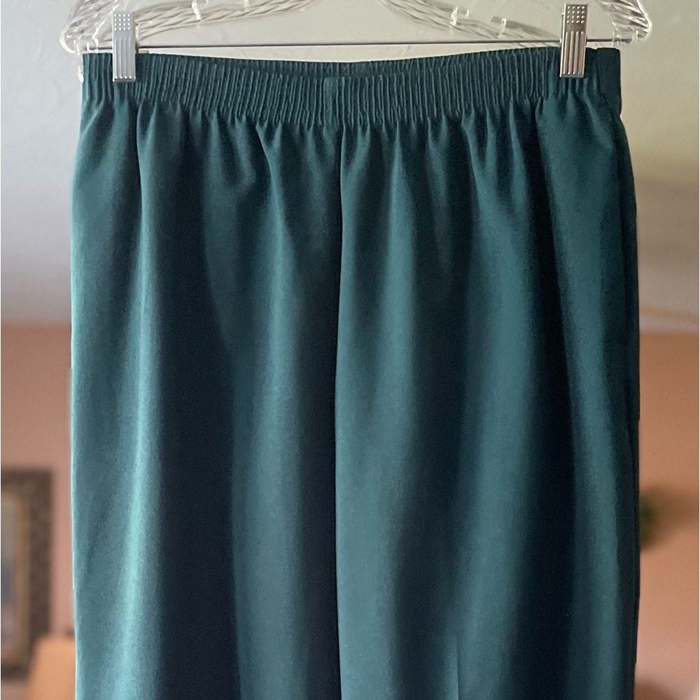 Like New Allison Daley Teal Green/Blue Pull on Pants sz 12